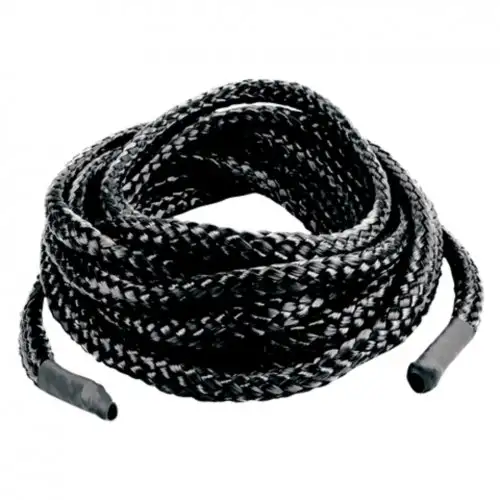 Веревка для бондажа JAPANESE SILK LOVE ROPE 5 METERS, BLACK photo 1