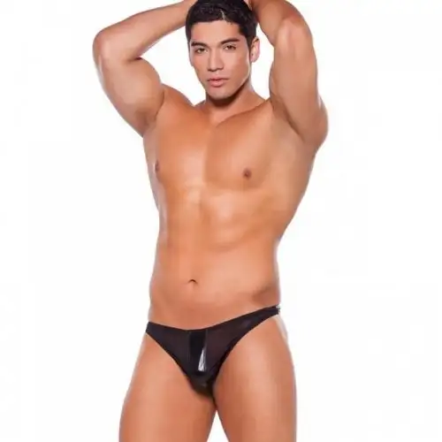 Мужские стринги Thong Wetlook Black Os photo 1