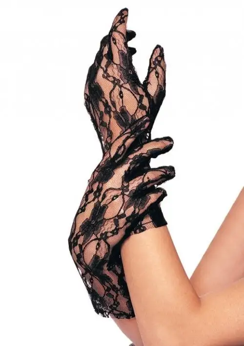 Перчатки LACE WRIST LENGTH GLOVES WHITE photo 1