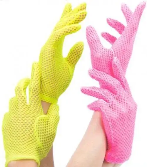 Перчатки FISHNET WRIST LENGTH GLOVES PURPLE photo 1