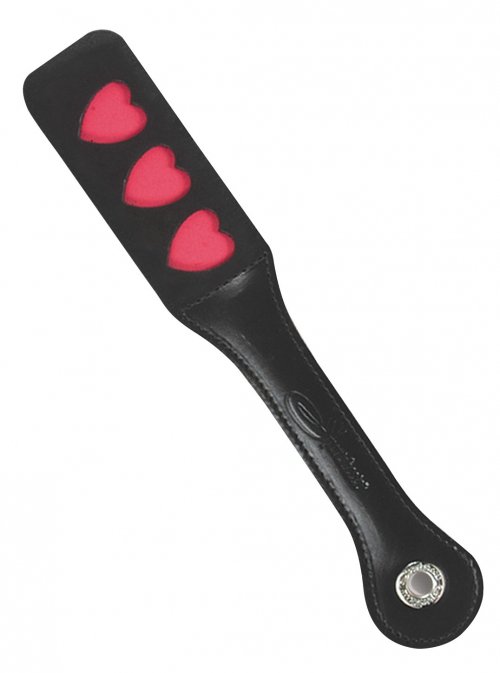 Шлепалка Sportsheets Leather Heart Impression Paddle photo 1