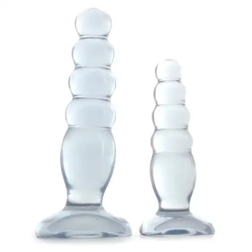 Набор анальных пробок CRYSTAL JELLIES TRAINER KIT CLEAR photo 1