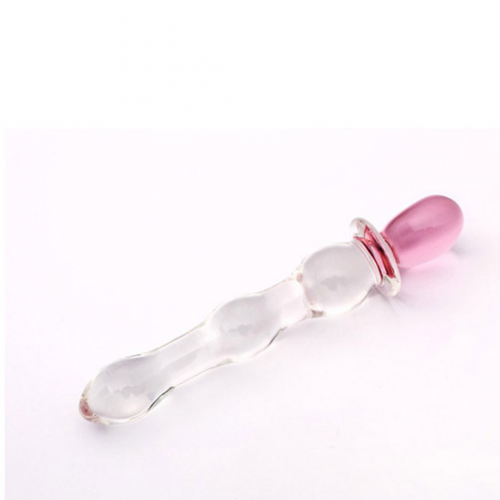 Стеклянный фаллоимитатор с сердцем photo 1