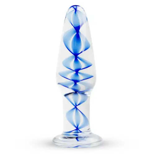Стеклянная анальная пробка с внутренней спиралью Gildo Glass Buttplug No. 23 photo 1
