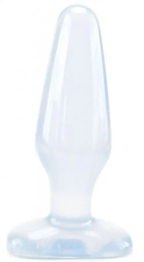 Анальная пробка BUTT PLUG CLEAR JELLY MEDIUM photo 1