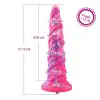 Фантазийный фаллоимитатор 10.12″ для секс-машин Hismith Silicone Dildo rose Monster Series photo 3