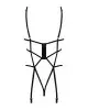 Боди из стреп с доступом Obsessive Badossa crotchless teddy L/XL, черный photo 4