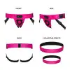 Трусы для страпона Strap-On-Me Leatherette HARNESS CURIOUS - FUCHSIA photo 2