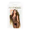 Бодистокинг с узором в виде крыльев и бабочки Penthouse - Wild catch black S/L photo 3