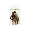 Боди Penthouse Spicy Whisper S/L Black, имитация топа с длинными рукавами, закрытое декольте photo 3