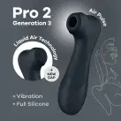 Вакуумный клиторальный стимулятор Satisfyer Pro 2 Generation 3 with Liquid Air Dark Grey photo 1