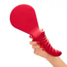 Шлепалка с фаллоимитатором Fun Factory BÜCK DICH, красная, силиконовая, с ребристой ручкой photo 3