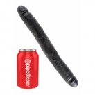 Фаллоимитатор двойной KING COCK 12INCH SLIM DOUBLE, черный  photo 2