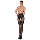 Колготки с открытым доступом, ажурные трусики и подвязки TIOPEN 013 black 5 (20/40 den) — Passion photo 3