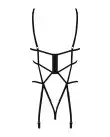 Боди из стреп с доступом Obsessive Badossa crotchless teddy L/XL, черный photo 4