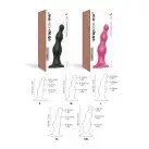 Насадка для страпона Strap-On-Me DILDO PLUG BEADS FRAMBOISE METALLIC - M photo 5