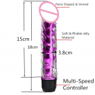 Гелевый вибратор с функцией вращения photo 3