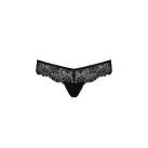 Кружевные трусики-танга с атласным бантиком Naja Thong black XXL/XXXL - Passion photo 5