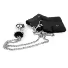 Наручники с металлической анальной пробкой Art of Sex Handcuffs with Metal Anal Plug  size M Black photo 2