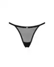 Прозрачные стринги с кружевом Obsessive Celia Noir thong XL/2XL photo 3