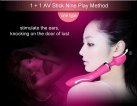 Вибромассажер двухсторнний Leten AV 1+1 Pink photo 8