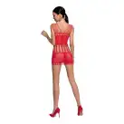 Бодистокинг — мини-платье с бабочками Passion BS090 red photo 4