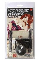 Кляп Japanese Silk Love Rope Ball Gag, Black photo 2