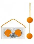 Вагинальные шарики FUNKY LOVE BALLS, оранжевые, 3.5 см photo 1