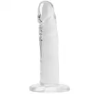 Прозрачный фаллоимитатор и насадка для страпона Alive Jelly Dildo Speedy, ТПЕ, длина 17,8 см photo 1